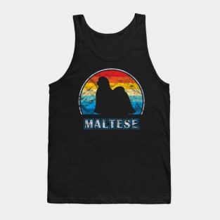 Maltese Vintage Design Dog Tank Top